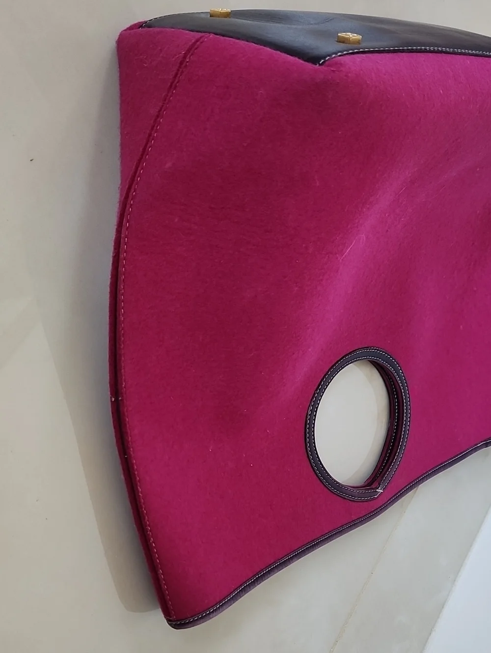 Kate Spade Fucshia Pink Satchel Tote With Pouch
